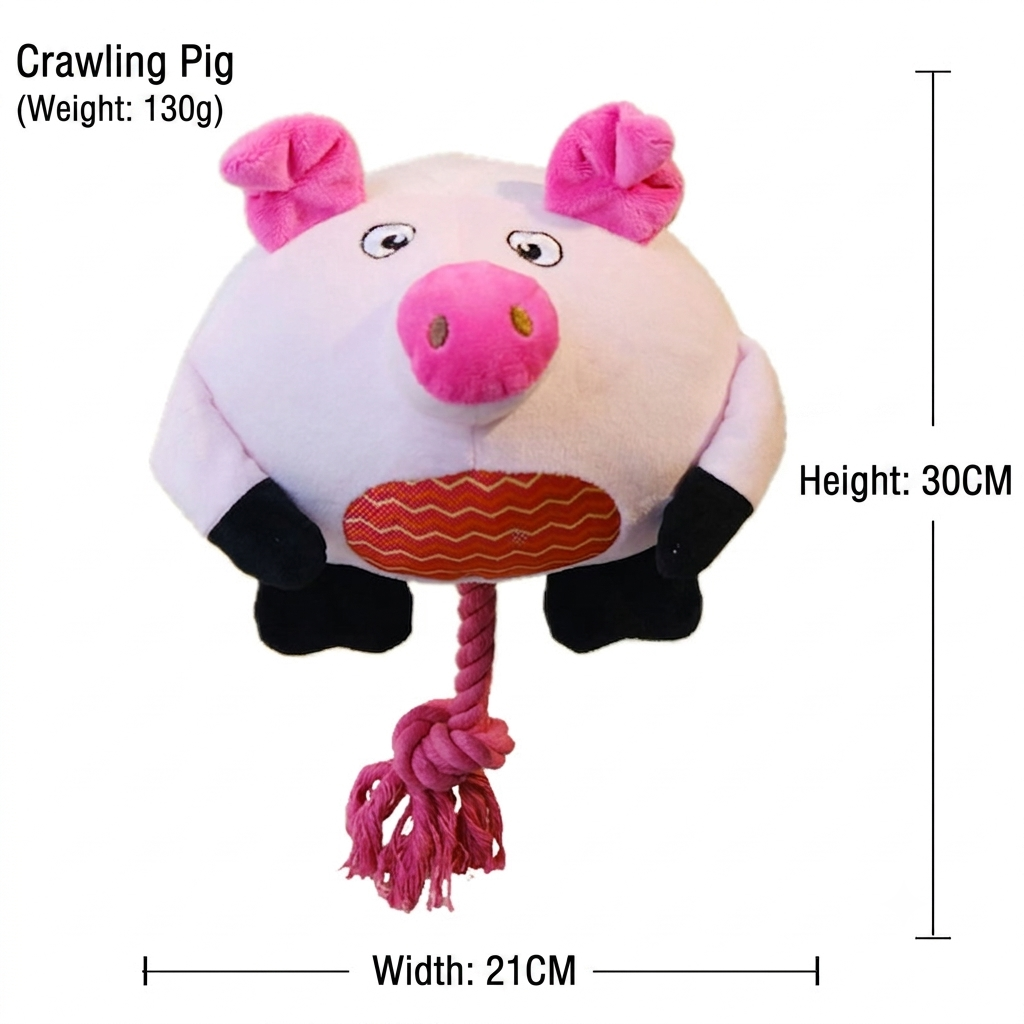 Cute Dog Plush Toy—Perfect for Pets to Keep Them Entertained While Alone; Durable, Chew-Resistant, and Squeaky; Ideal for Large Dogs to Chew on(副本)