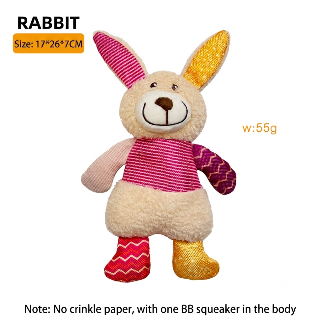 Cute Dog Plush Toy—Perfect for Pets to Keep Them Entertained While Alone; Durable, Chew-Resistant, and Squeaky; Ideal for Large Dogs to Chew on（副本）