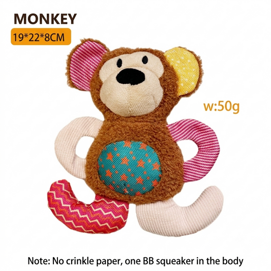Cute Dog Plush Toy—Perfect for Pets to Keep Them Entertained While Alone; Durable, Chew-Resistant, and Squeaky; Ideal for Large Dogs to Chew on（副本）（副本）